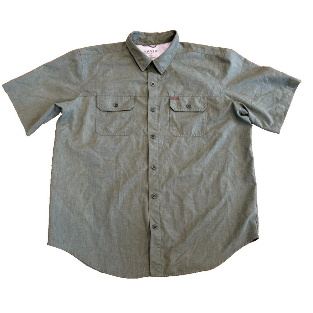 Orvis Shirt Men's Size XL Classic Collection Short Sleeve Tech Fishing Outdoor